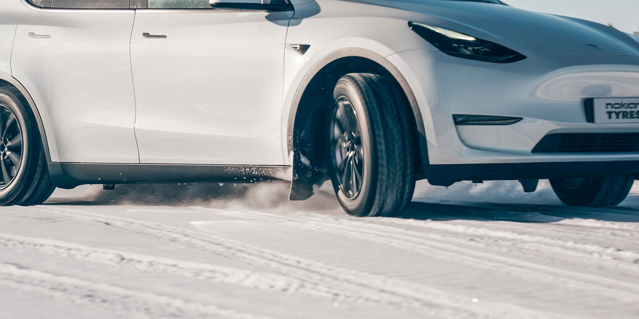 Car drifting on snow
