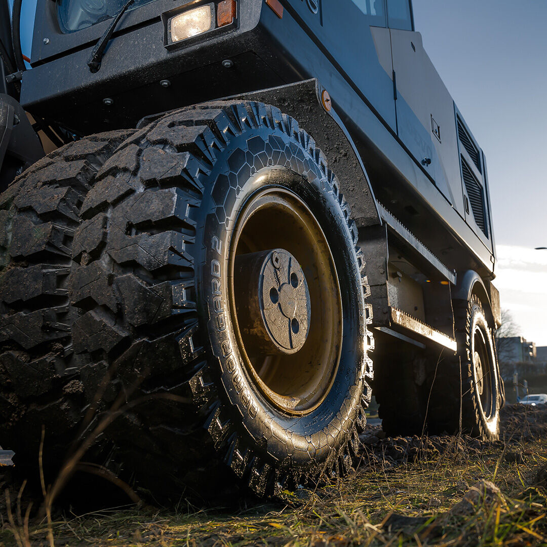 Nokian raskas rengas lähikuvassa