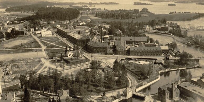 Aerial image of Suomen Gummitehdas factory