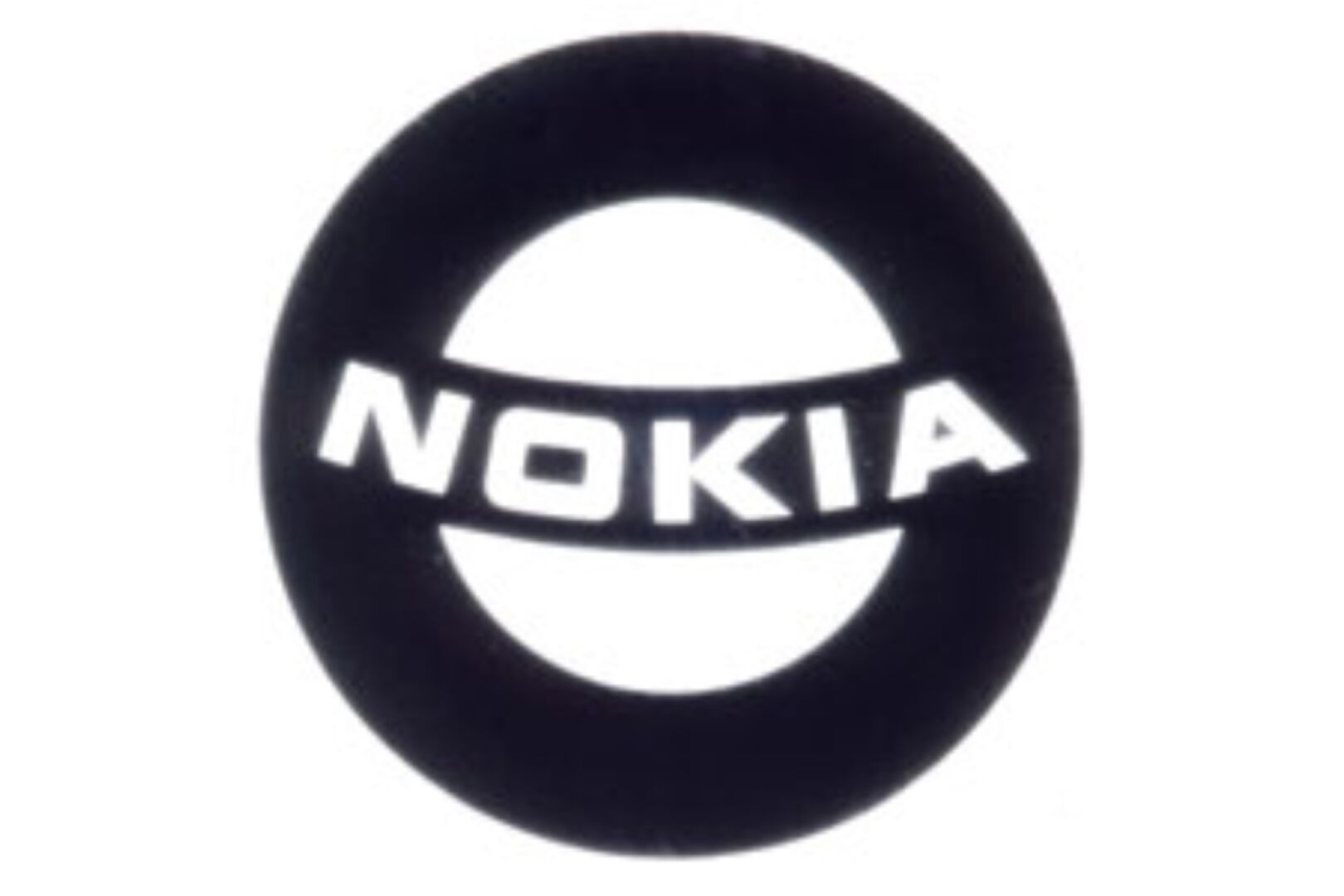 1965 logo of Suomen Kumitehdas that reads "Nokia"