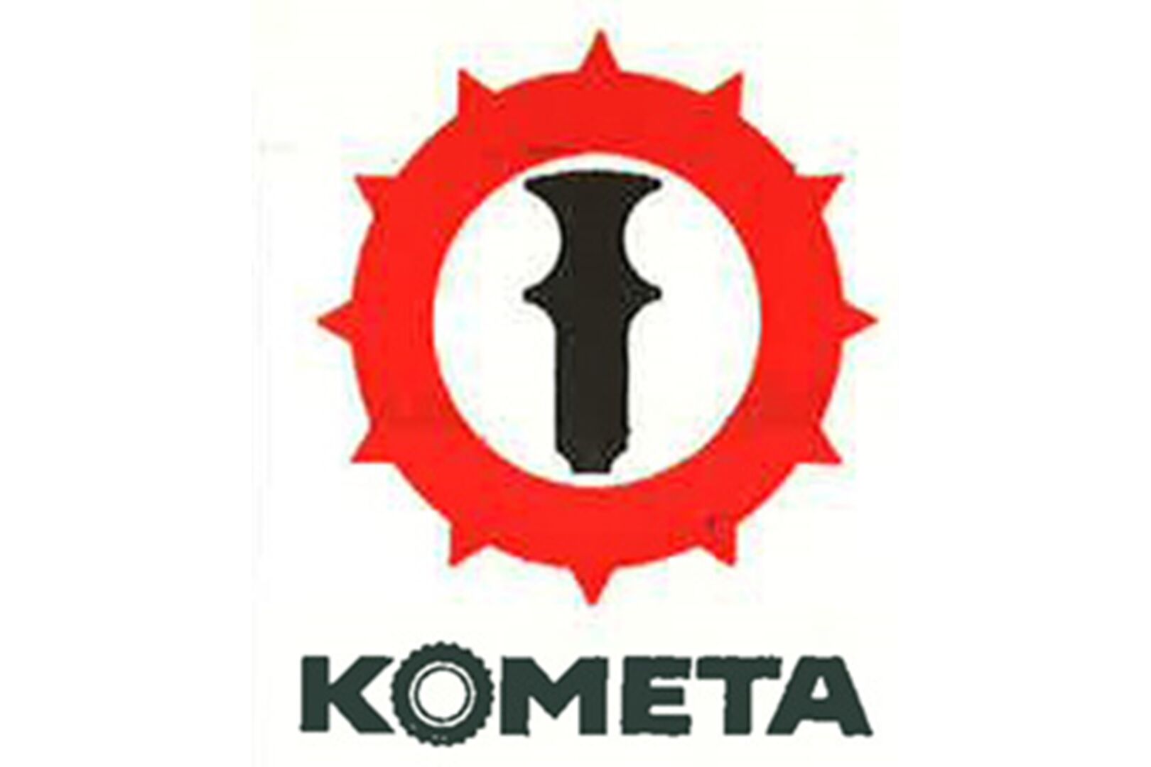 Kometa-Hakkapeliitan logo: tumma nasta punaisen renkaan sisällä