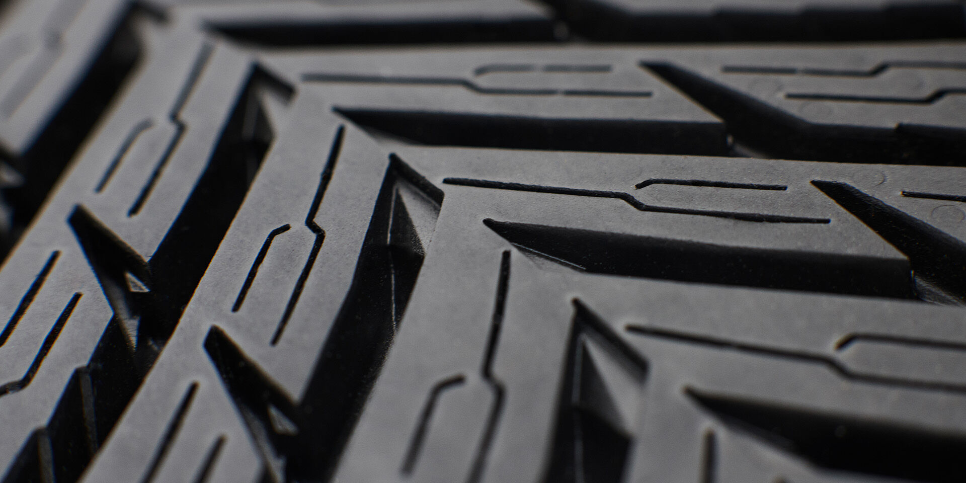 closeup of tire pattern