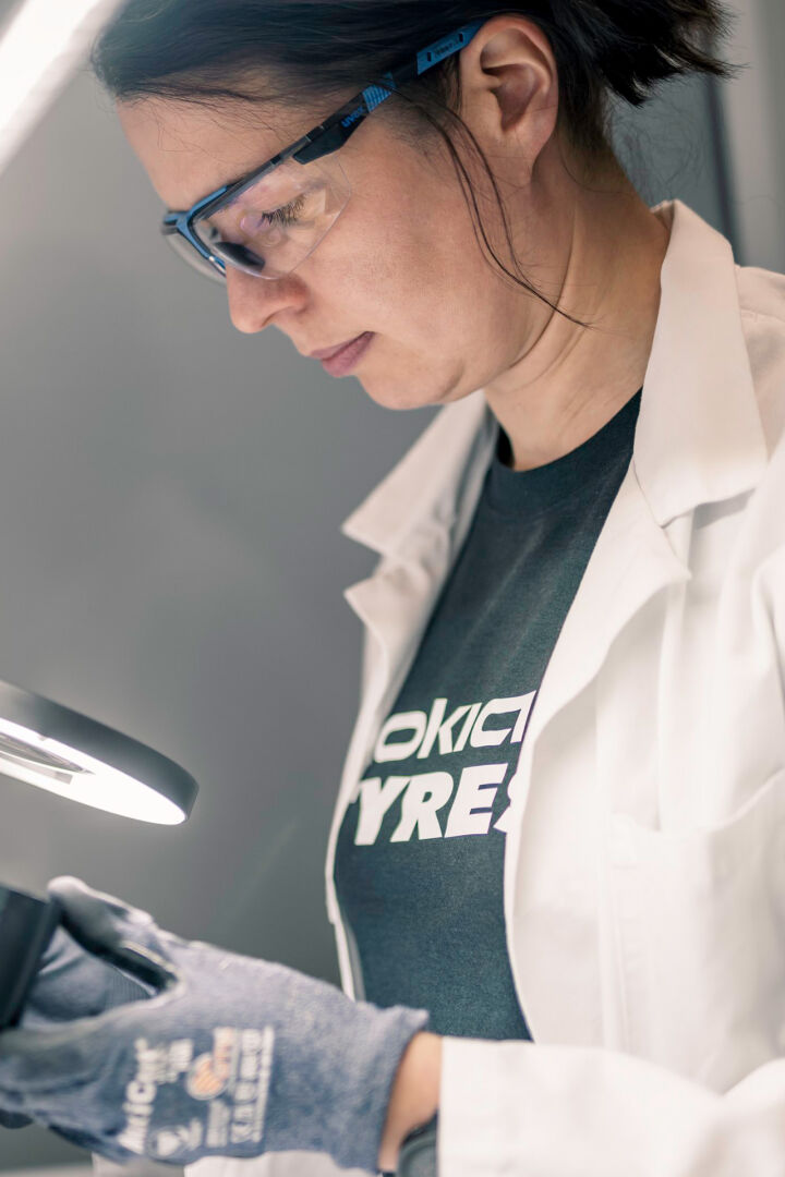 an employee in laboratory