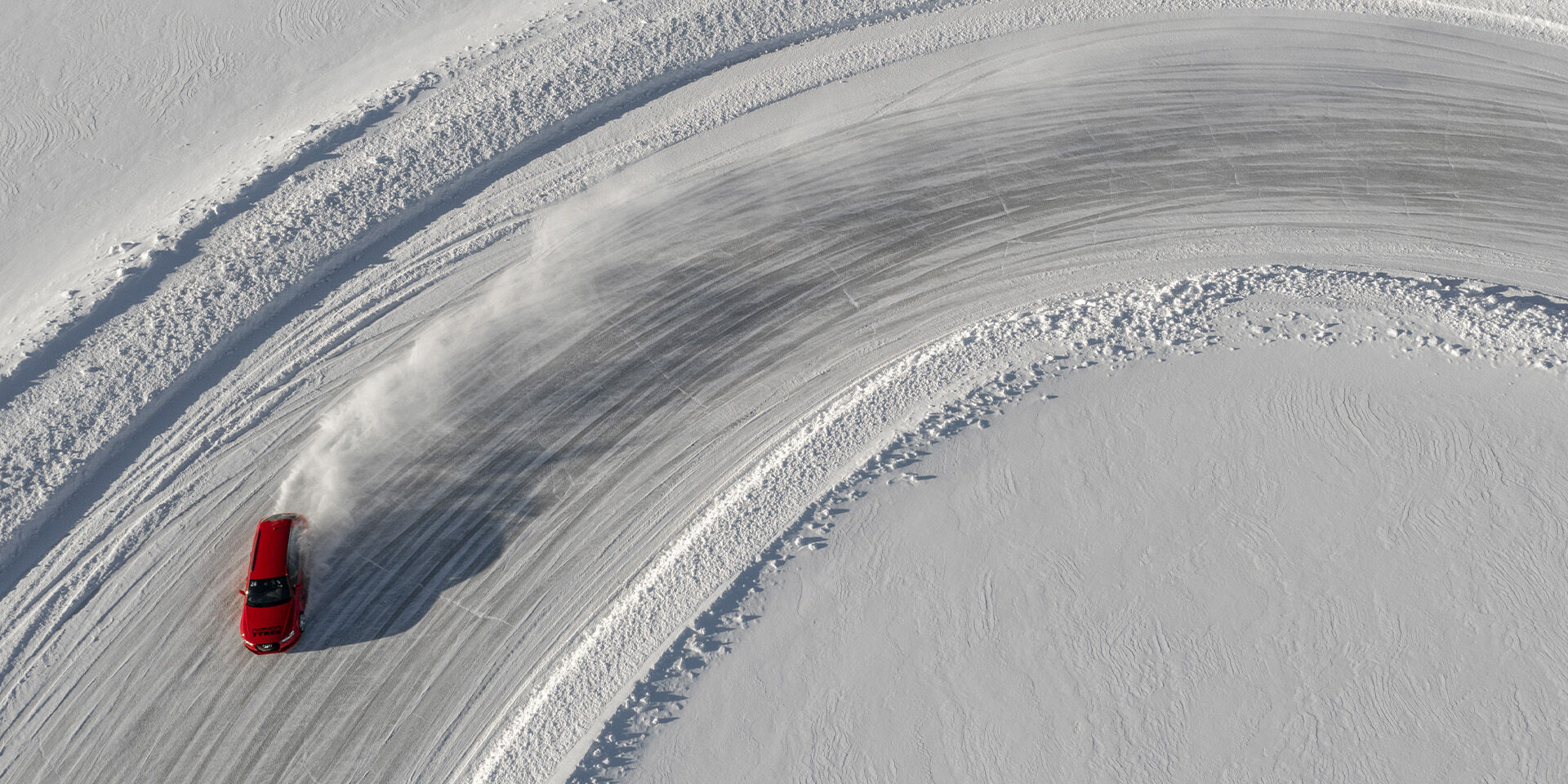 winter tyre testing at Ivalo testing track