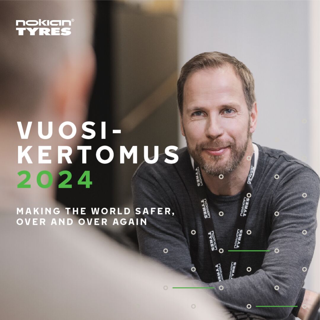 Nokian Renkaiden vuosikertomuksen kansikuva