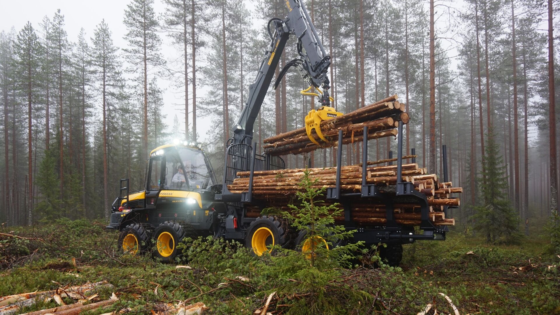 High loading capacity of Nokian Tyres Forest King TRS 2 on show