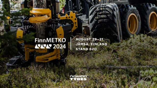 Nokian Renkaat esittelee uuden Forest King F2 -rengaskoon ja muita tuoteuutuuksia FinnMETKO 2024 -messuilla