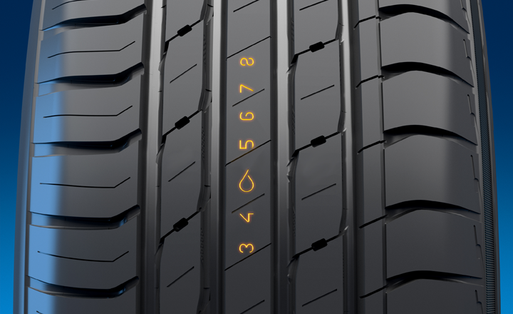Kulumis- ja vesiliirtovaroitin (Nokian Tyres Hakka Blue)
