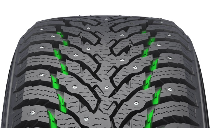 Deep Snow Grooves (Nokian Hakkapeliitta 9/9 SUV) 
