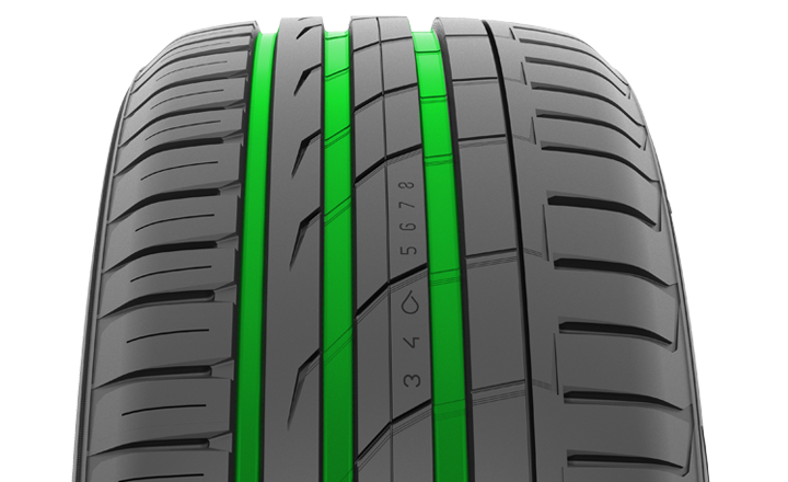 Kiillotetut pääurat (Nokian Tyres Hakka Black SUV)